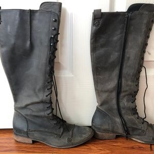 Charles David Regiment Lace Up Boots